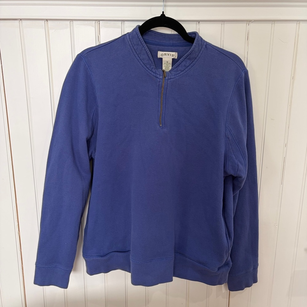 Orvis Indigo 1/4-Zip Sweatshirt (M)